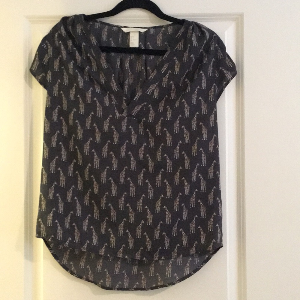 *MOVING SALE* Giraffe print blouse